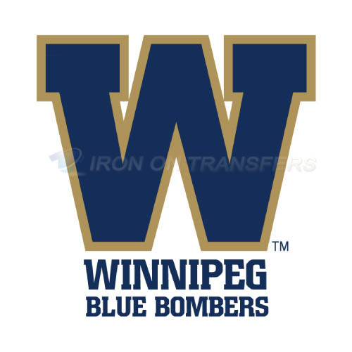 Winnipeg Blue Bombers Iron-on Stickers (Heat Transfers)NO.7633